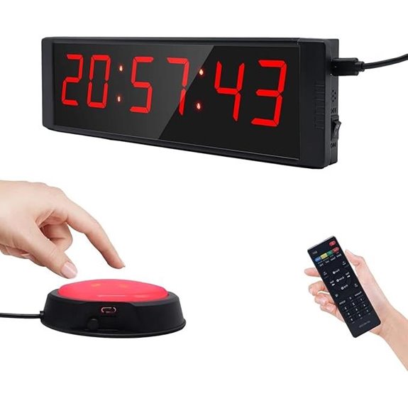 Large LED Digital Stopwatch with Remote Timer
