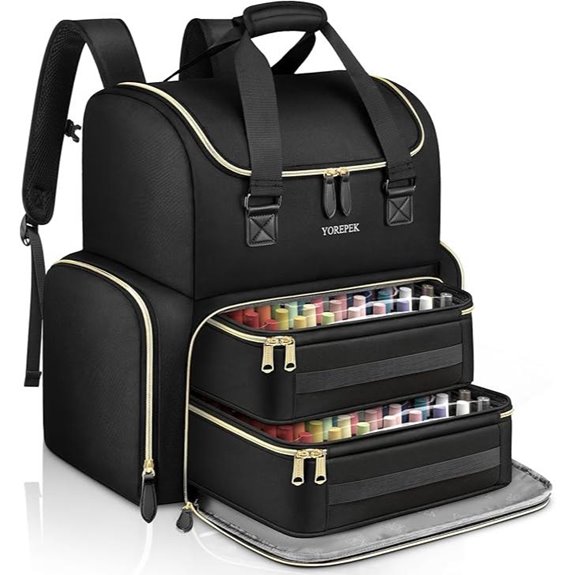 YOREPEK Large Nail Polish Organizer Backpack