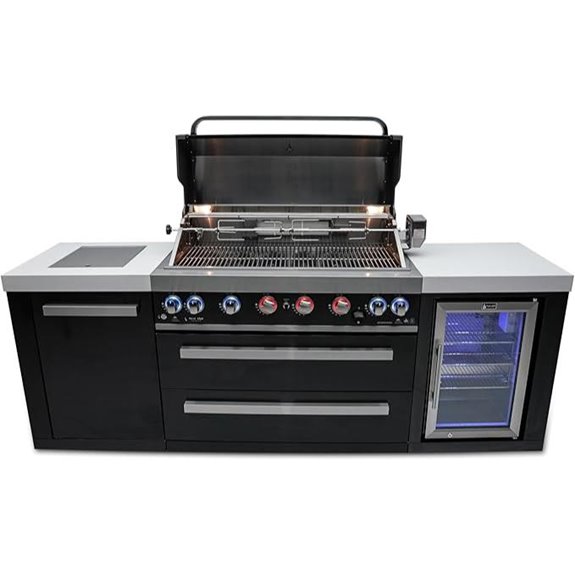 Mont Alpi 44-inch 6 Burner Outdoor Kitchen Grill
