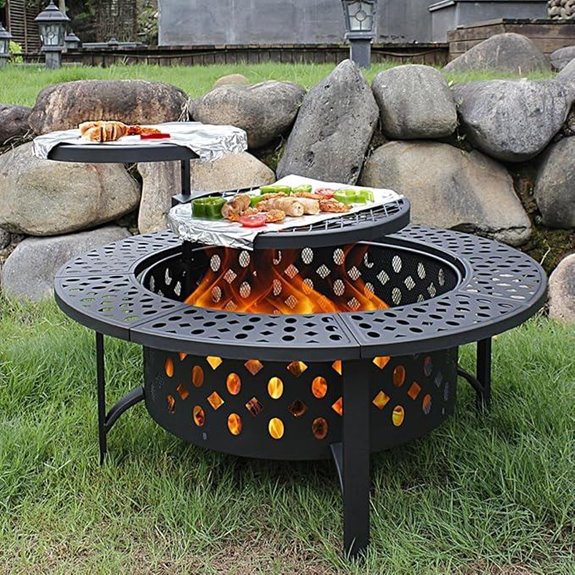 large outdoor fire pit