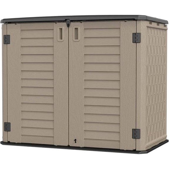 KINYING Outdoor Storage Shed - 35 Cubic Feet