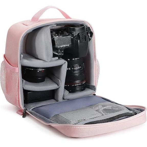 BAIGIO Camera Bag Insert Large Capacity Pink