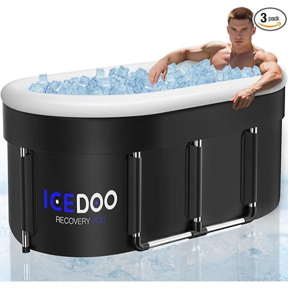 Upgraded 175-Gal Portable Ice Bath Tub