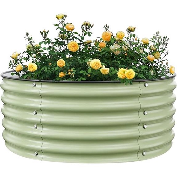 Round Raised Garden Bed Kit (3.5x3.5x1.4Ft)