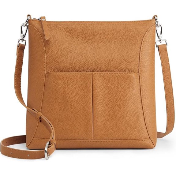 S-ZONE Leather Crossbody Bag for Women