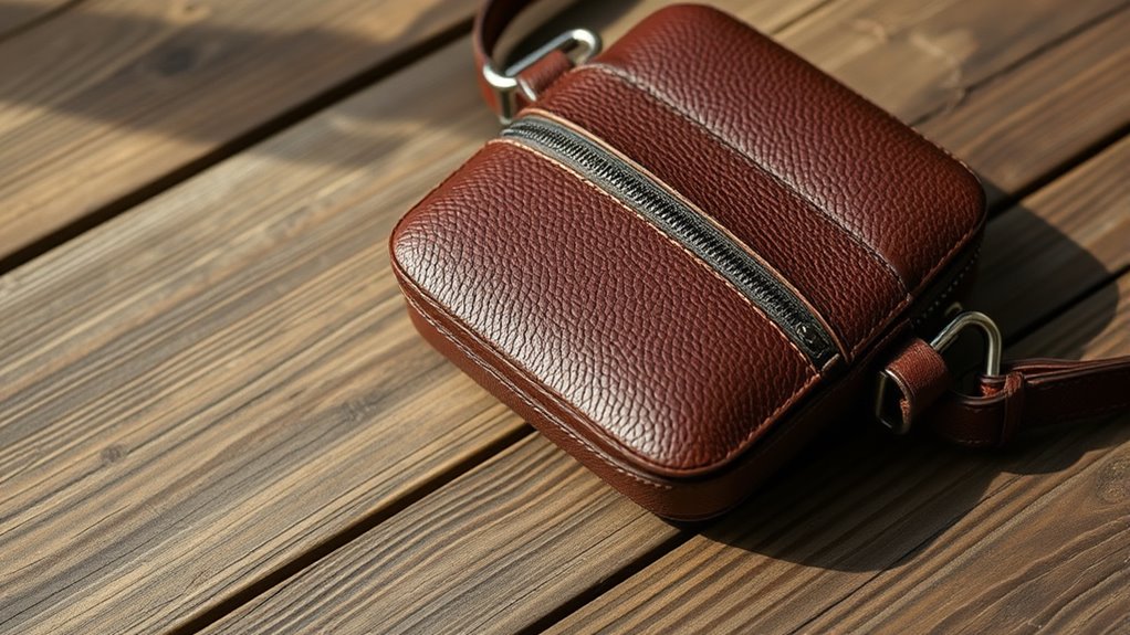 leather bag rfid security