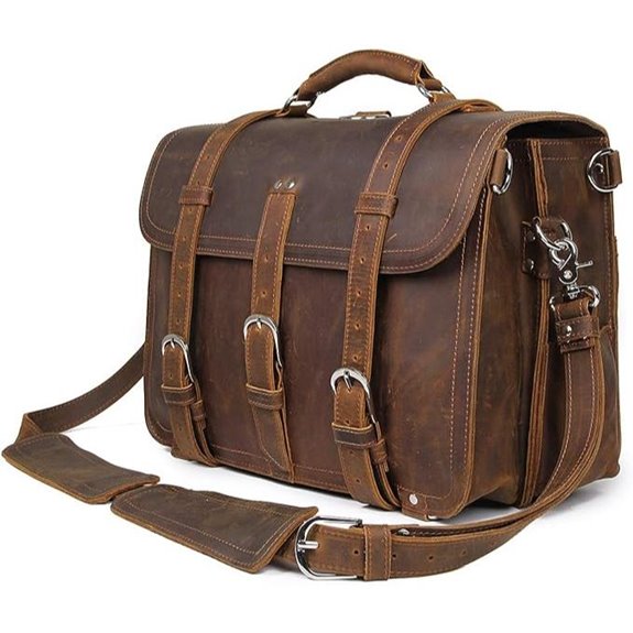 Polare Leather 16 Briefcase for Men with Laptop