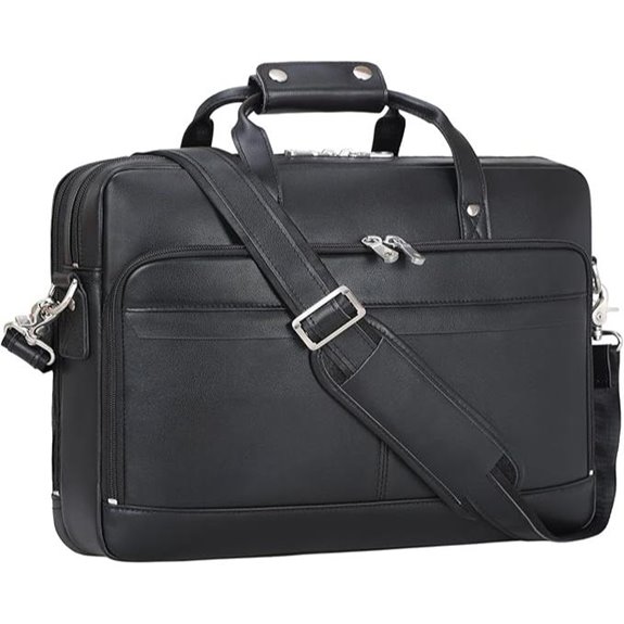 Masa Kawa Leather Briefcase for Men with Laptop Pocket