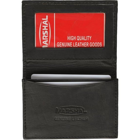 Genuine Leather Expandable Credit Card ID Business Card Holder Wallet
