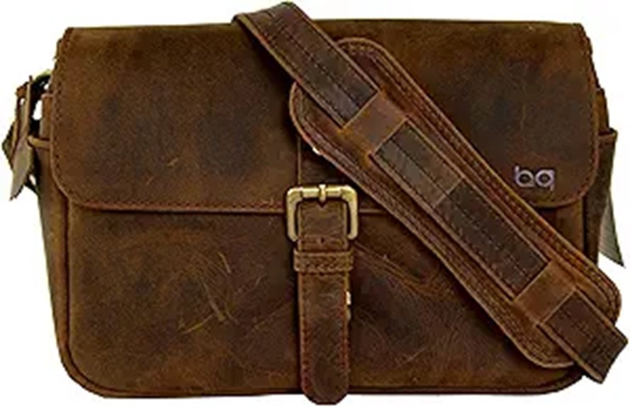 Leather Camera Bag for DSLR and Mirrorless Cameras