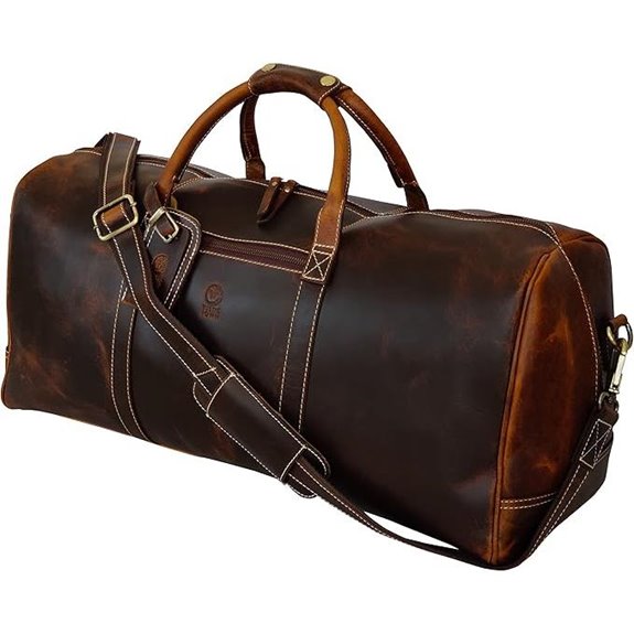 Rustic Town 24 Leather Duffle Bag for Men & Women