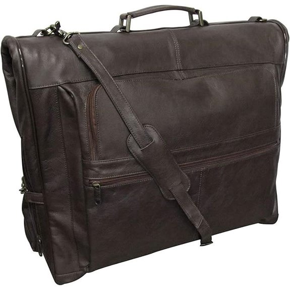 Amerileather Leather Three-suit Garment Bag (#2435-3)