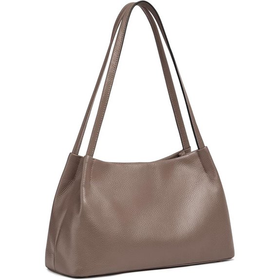 Kattee Leather Shoulder Hobo Bags with Snap Closure