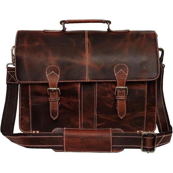 Rustic Town Leather Messenger Bag for Men