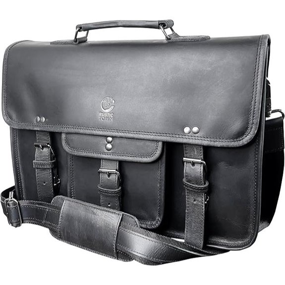 Rustic Town Leather Messenger Bag for Men