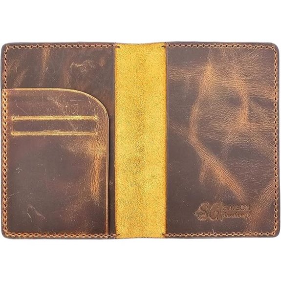 Leather Passport Holder with Card Slots (Style A)