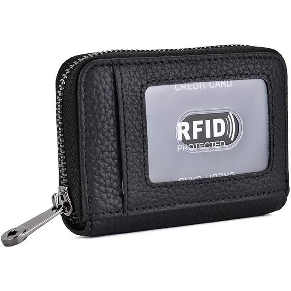 EASTNIGHTS Leather RFID Credit Card Wallet with Coin Purse