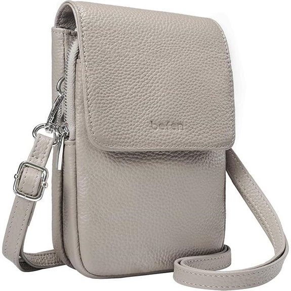 befen Leather Small Crossbody Bag with RFID Slots