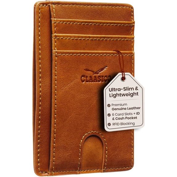 Claasico RFID Leather Front Pocket Wallet for Men