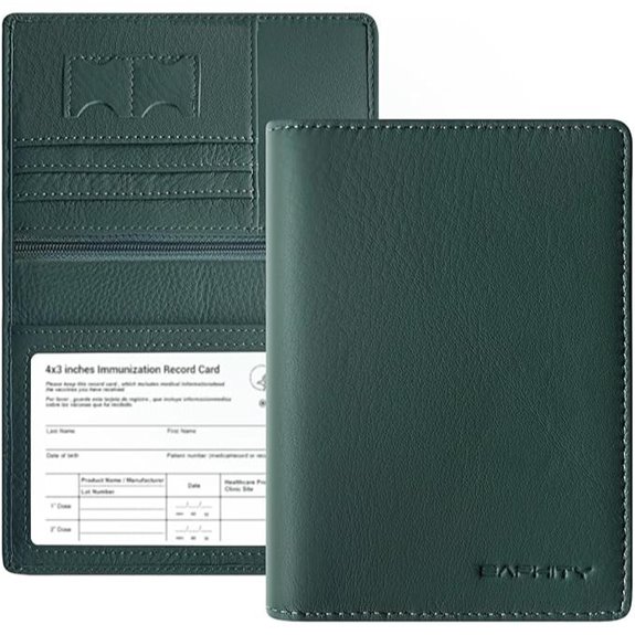 Premium Leather RFID Passport Holder with Card Slots