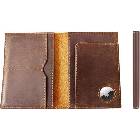 STAR VISTA Leather Travel Passport Holder with RFID Blocking