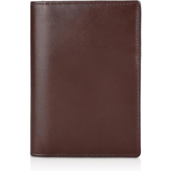 Polare RFID Leather Passport Holder Wallet for Men