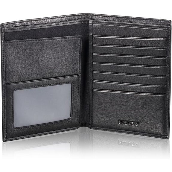 HISCOW Leather Passport Holder with RFID Blocking