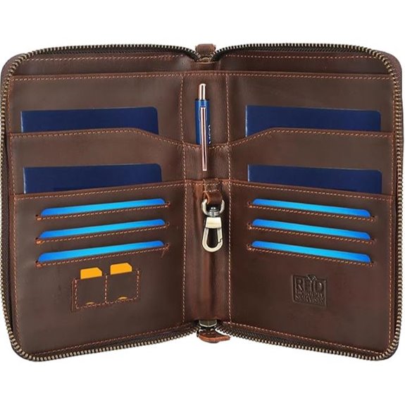 Star Vista Lorenzo Leather Passport Wallet with RFID