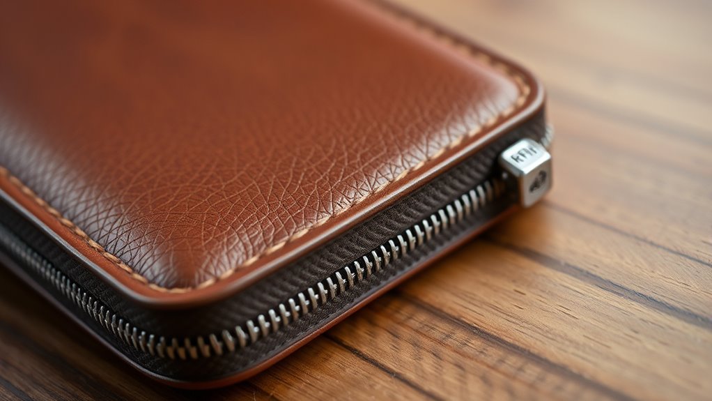 leather rfid wallet features