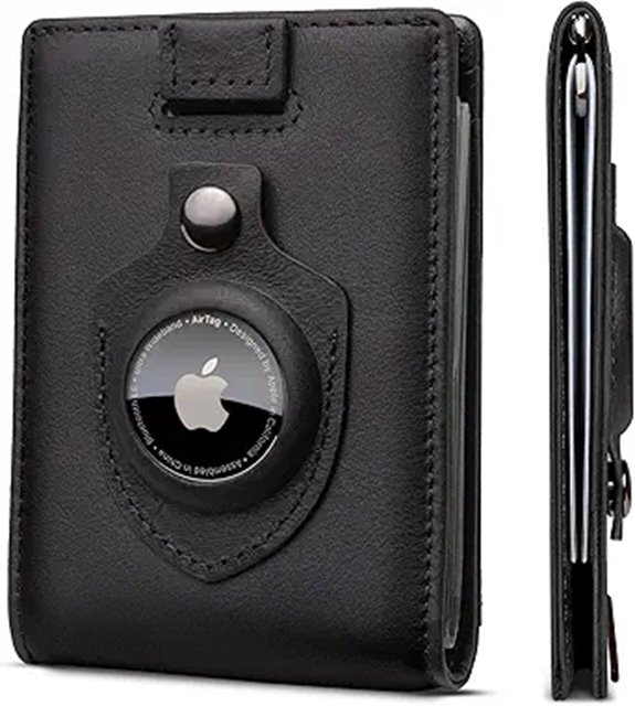 SERMAN RFID Bifold Leather Wallet with Money Clip