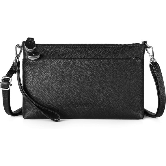 befen Leather Wristlet Clutch Wallet with RFID Blocking