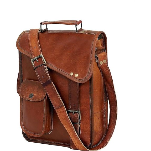 Leather Satchel Tablet Bag and Laptop Briefcase