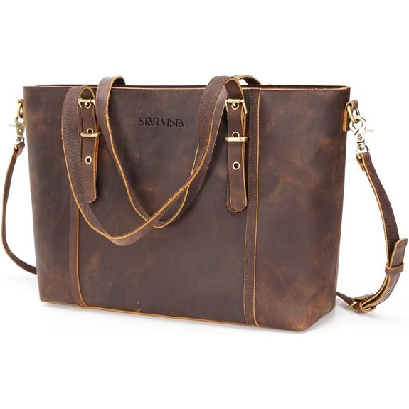 Star Vista Scopella Leather Tote Handbag
