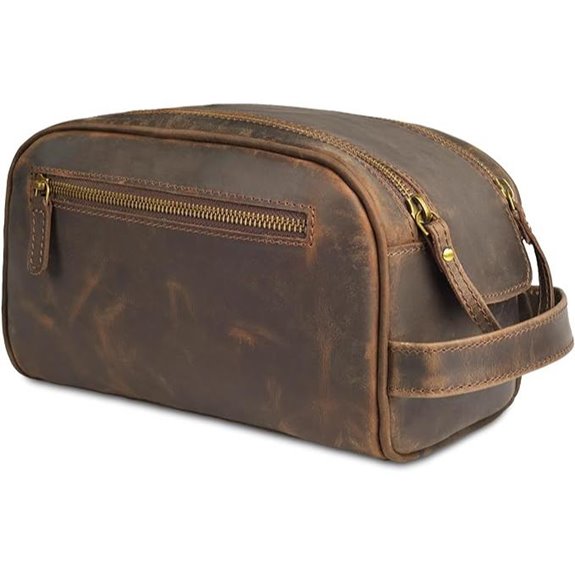 Leather Village Leather Travel Dopp Kit Bag