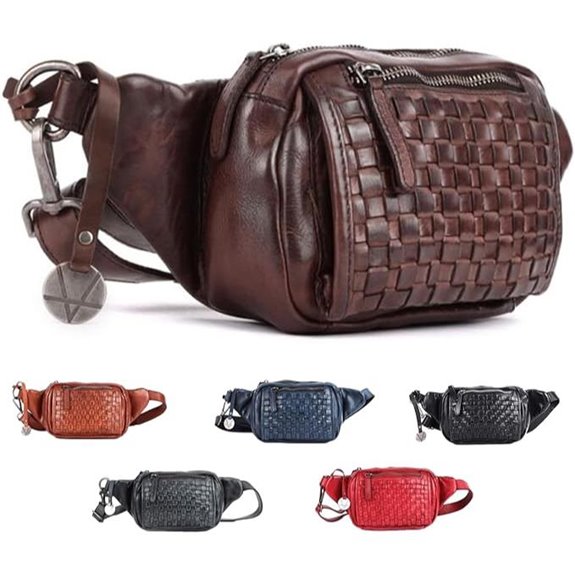 Genuine Leather Waist Bag for Travel and Casual Use