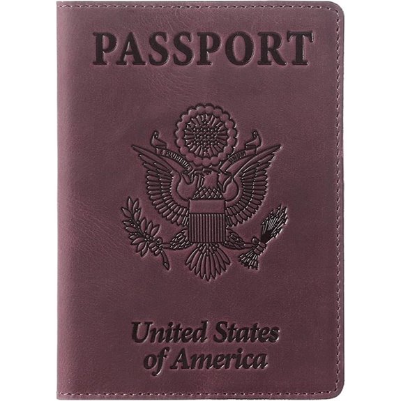 Shvigel Leather Passport Cover for US Passports