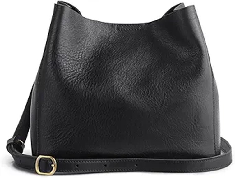 S-ZONE Leather Crossbody Bag for Women