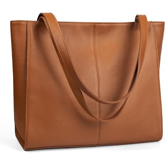 befen Leather Tote Bag for Women with Laptop Compartment