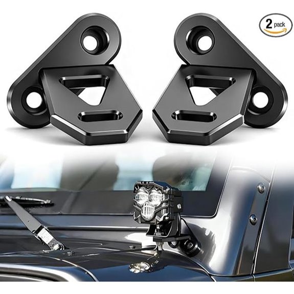 JK Light Mount Brackets for LED Offroad Lights