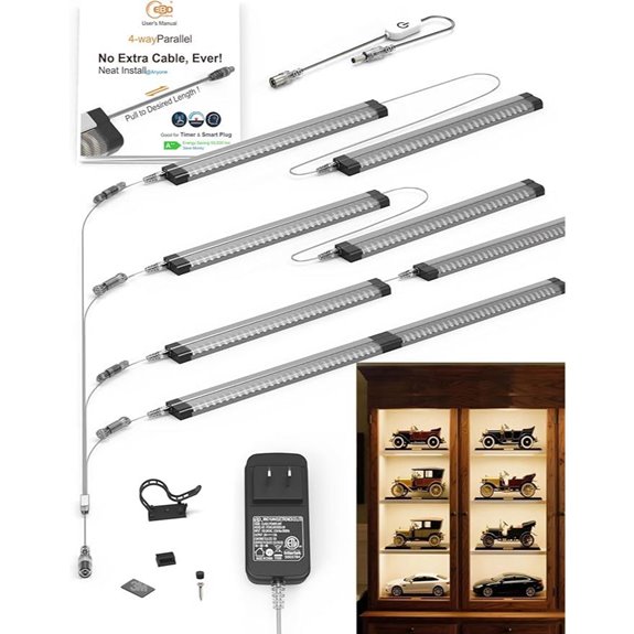 EBD LED Shelf Lights for Bookcase and Closet