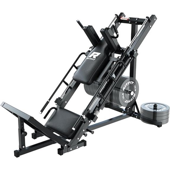 RitFit Leg Press Hack Squat Machine with Weights