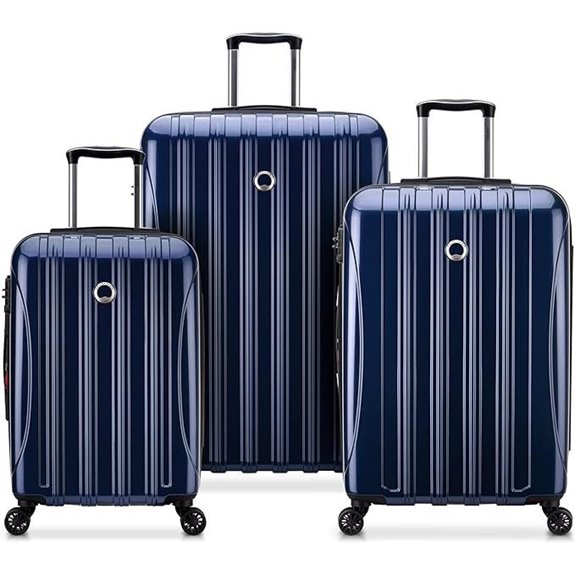 DELSEY Helium Aero 3-Piece Spinner Luggage Set