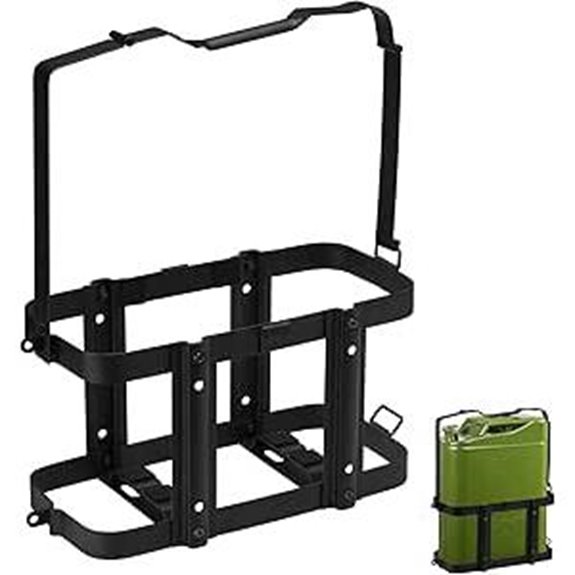 Mayouko Lockable Jerry Gas Can Holder Rack
