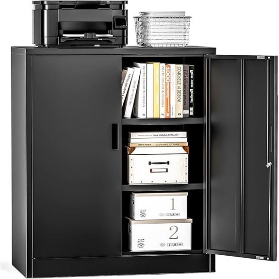 lockable metal garage cabinet