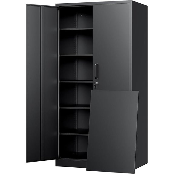 lockable metal storage cabinet