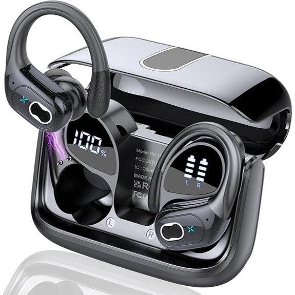 Wireless Earbuds 75hrs Bluetooth 5.4 Sport with Noise Cancelling