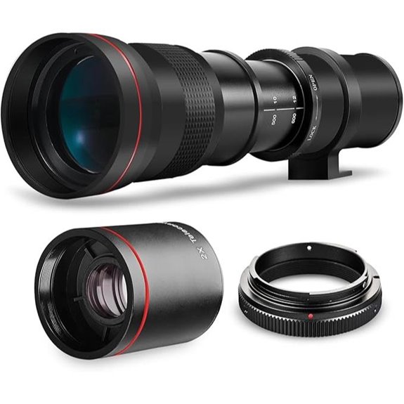High-Power 420-1600mm Telephoto Zoom Lens for Sony Cameras
