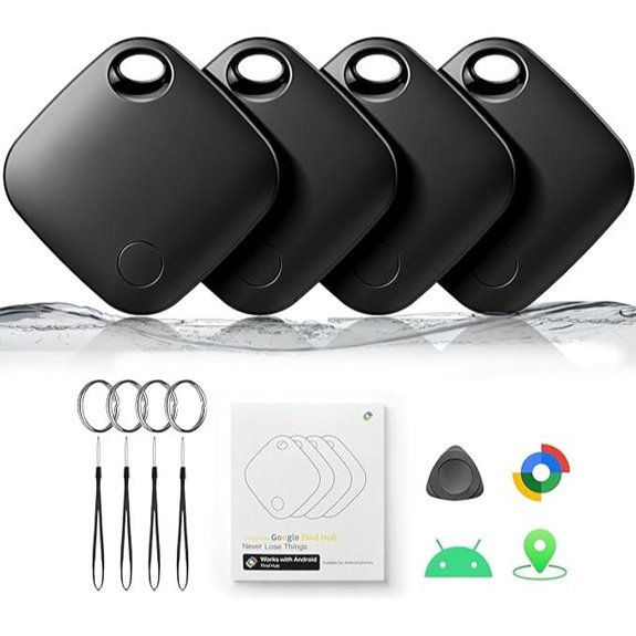 Air Tracker Tags 4 Pack for Android Luggage & Keys