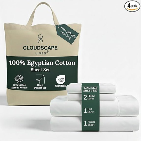 Cloud Scape Egyptian Cotton King Sheet Set