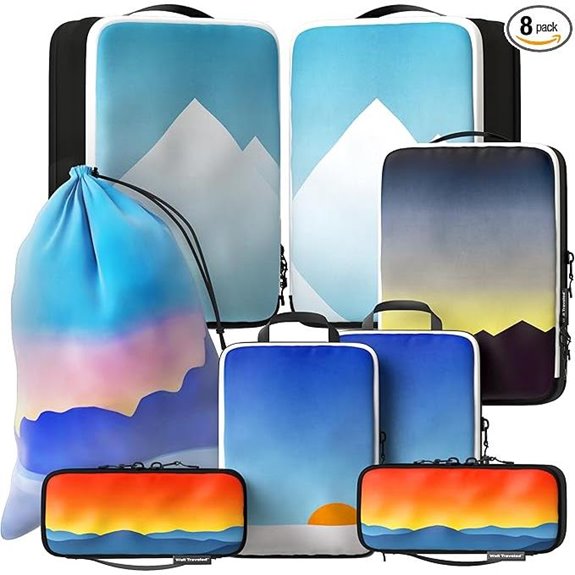 Luxury Compression Packing Cubes & Bags Set